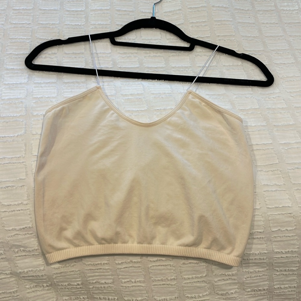 Free People Skinny Strap Seamless Brami IVORY